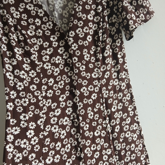 Reformation Chocolate Floral Midi Dress - Picture 3 of 8
